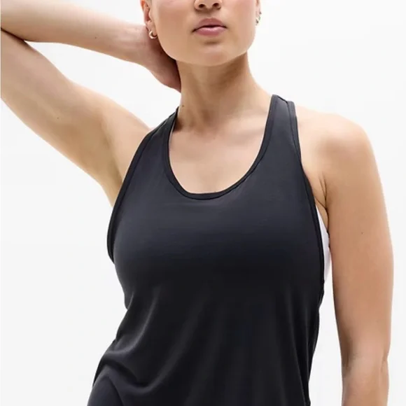 NWT - Athleta - With Ease Sport Racerback Tank - Women's - Size L - Black Color - Picture 1 of 12